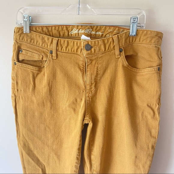 Vintage Eddie Bauer Mustard Yellow Skinny Jeans - Picture 3 of 9